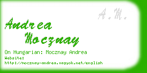 andrea mocznay business card